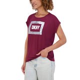 DKNY Playera para Dama Rojo Extra Grande