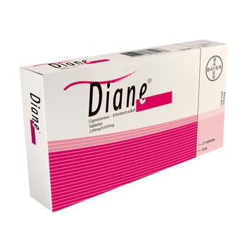 Diane 2mg /0.035 mg  21 Tabletas