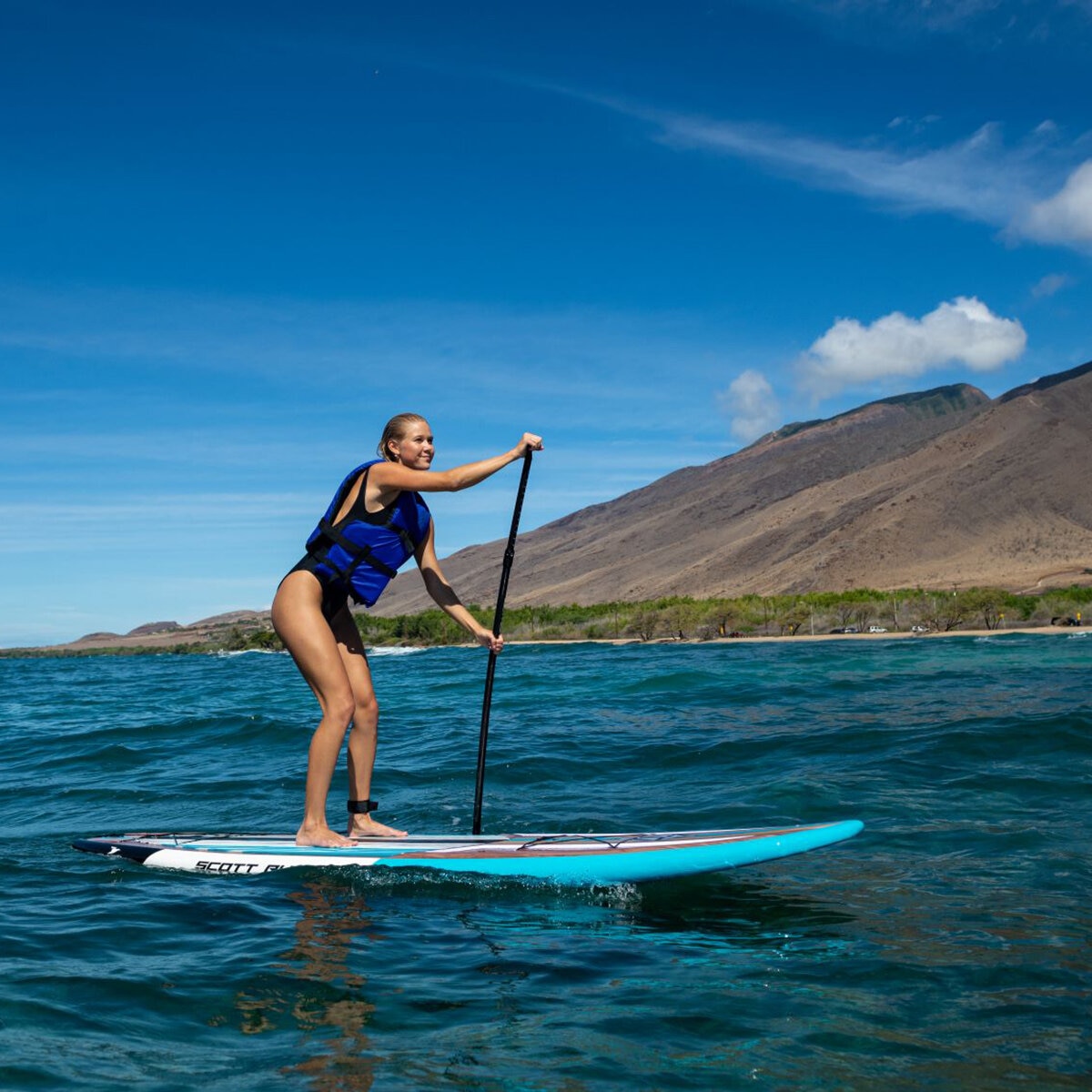 Scott Burke Tabla de Surf con Remo Atlantic