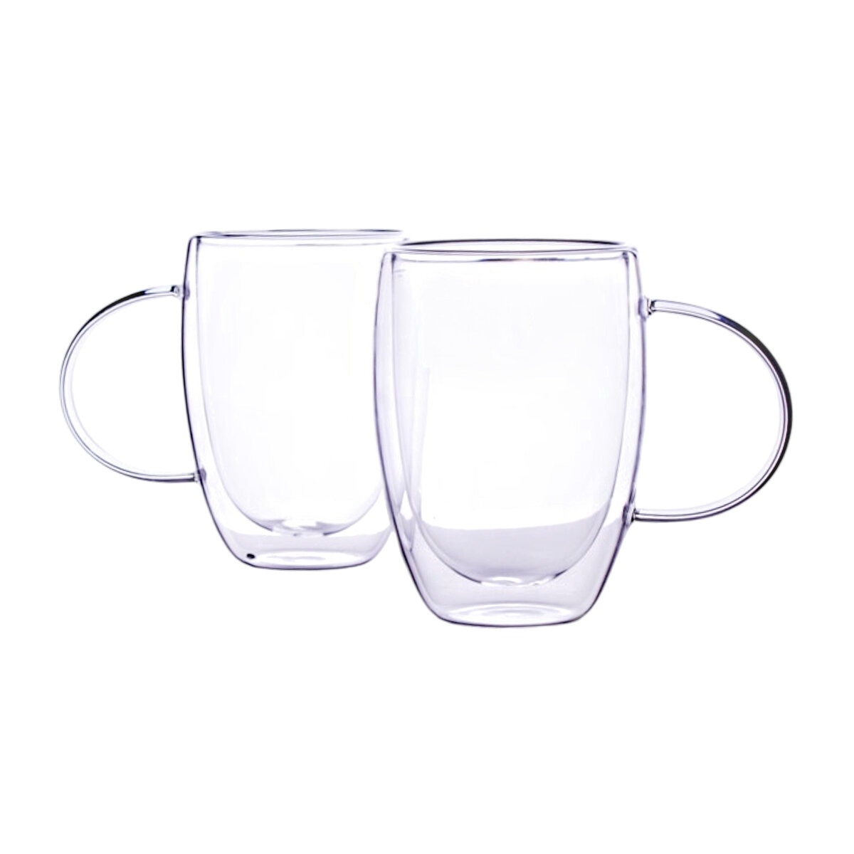 Top Choice Juego de 2 Tazas de Doble Pared de Vidrio de 400 mL Top Choice Juego de 2 Tazas de Doble Pared de Vidrio de 400 mL