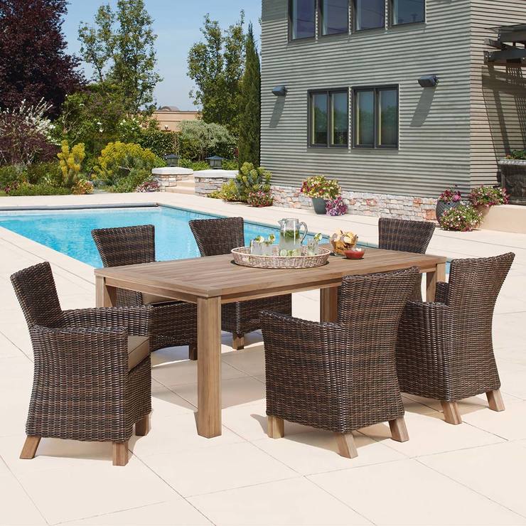Comedor de Teca Vienna de 7 Piezas Costco México