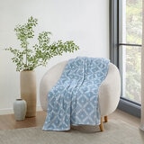 Casual Living Frazada Super Suave 152cm x 177cm, Modelo Adele Blue