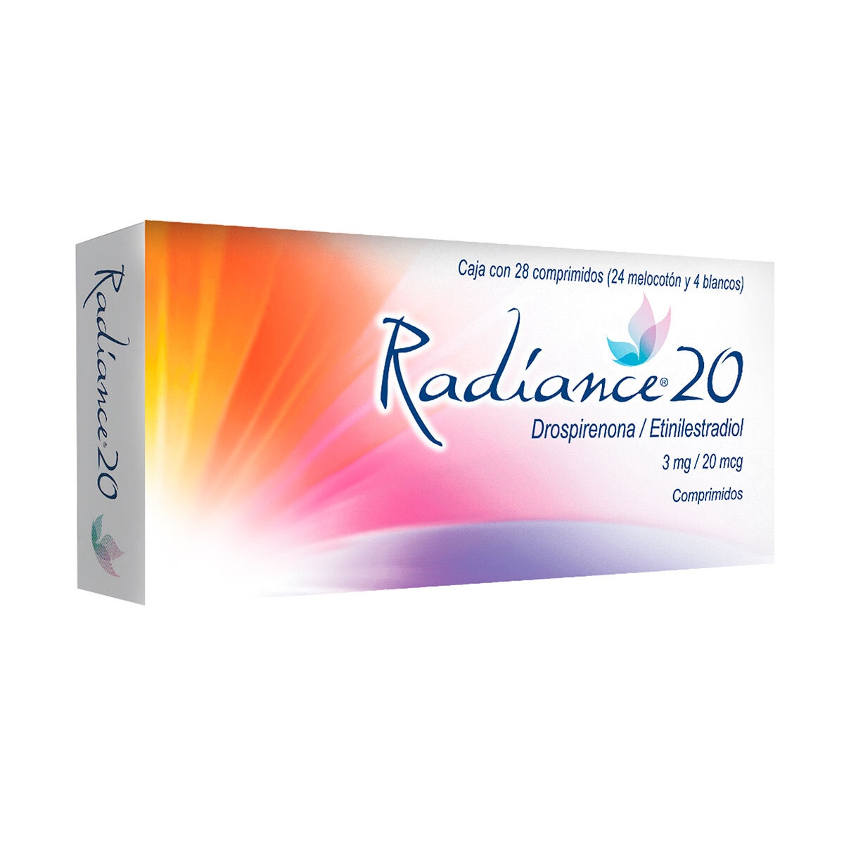 Radiance 20  3 mg / 20 mcg con 28 comprimidos