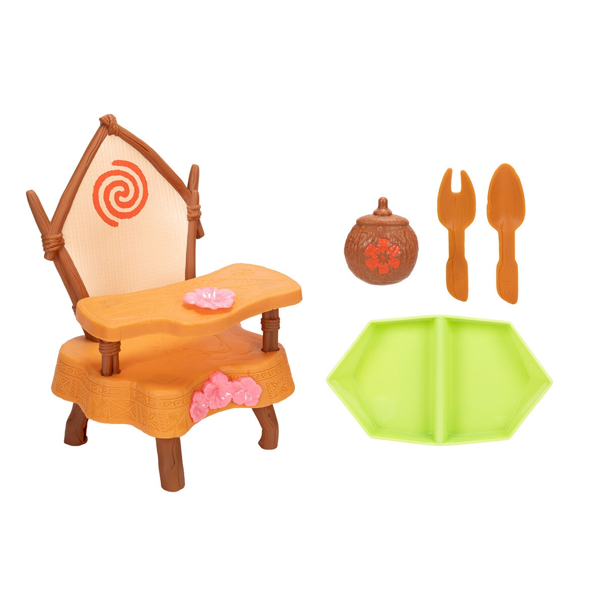 Disney Princesas Bebé con Silla Alta y Accesorios, Moana