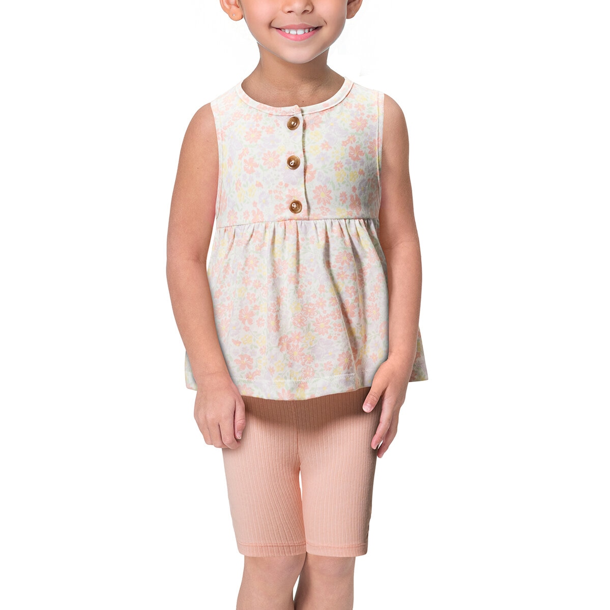 Nicole Miller Conjunto de 6 Piezas para Niños y Niñas Rosa / Verde / Amarillo 7 Años