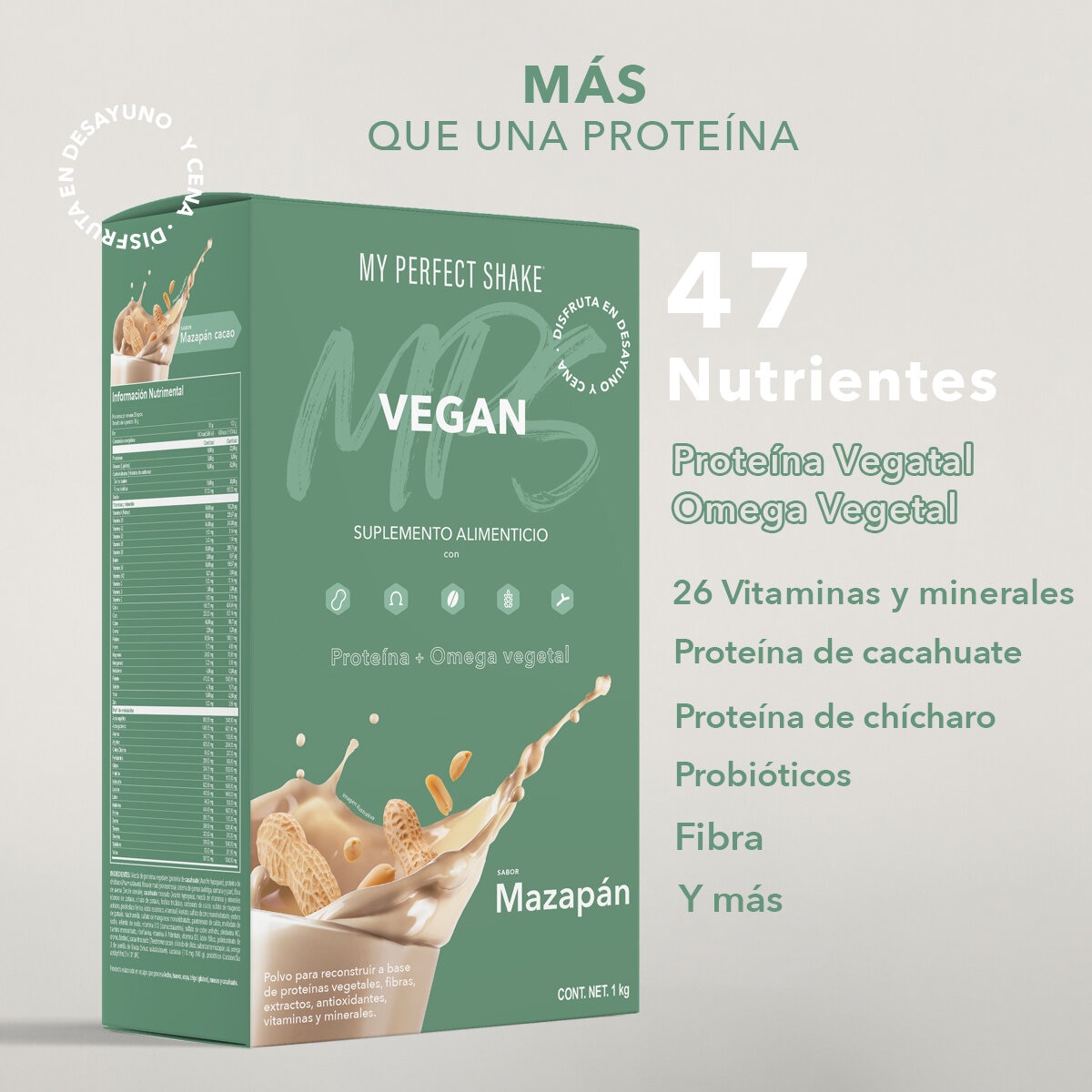 My Perfect Shake Bebida en Polvo Vegana 2kg