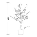 Árbol Iluminado en Maceta con 280 Luces LED, 2.1m