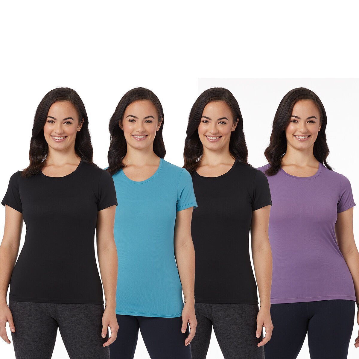 32 Degrees Cool Camiseta para Dama juego de 4 piezas Varias Tallas y Colores