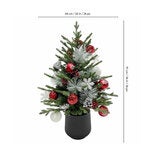 Árbol de Pino Decorado con Luces Centelleantes 91 cm Árbol de Pino Decorado con Luces Centelleantes 91 cm