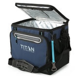 Titan Hielera Plegable para 40 Latas Azul