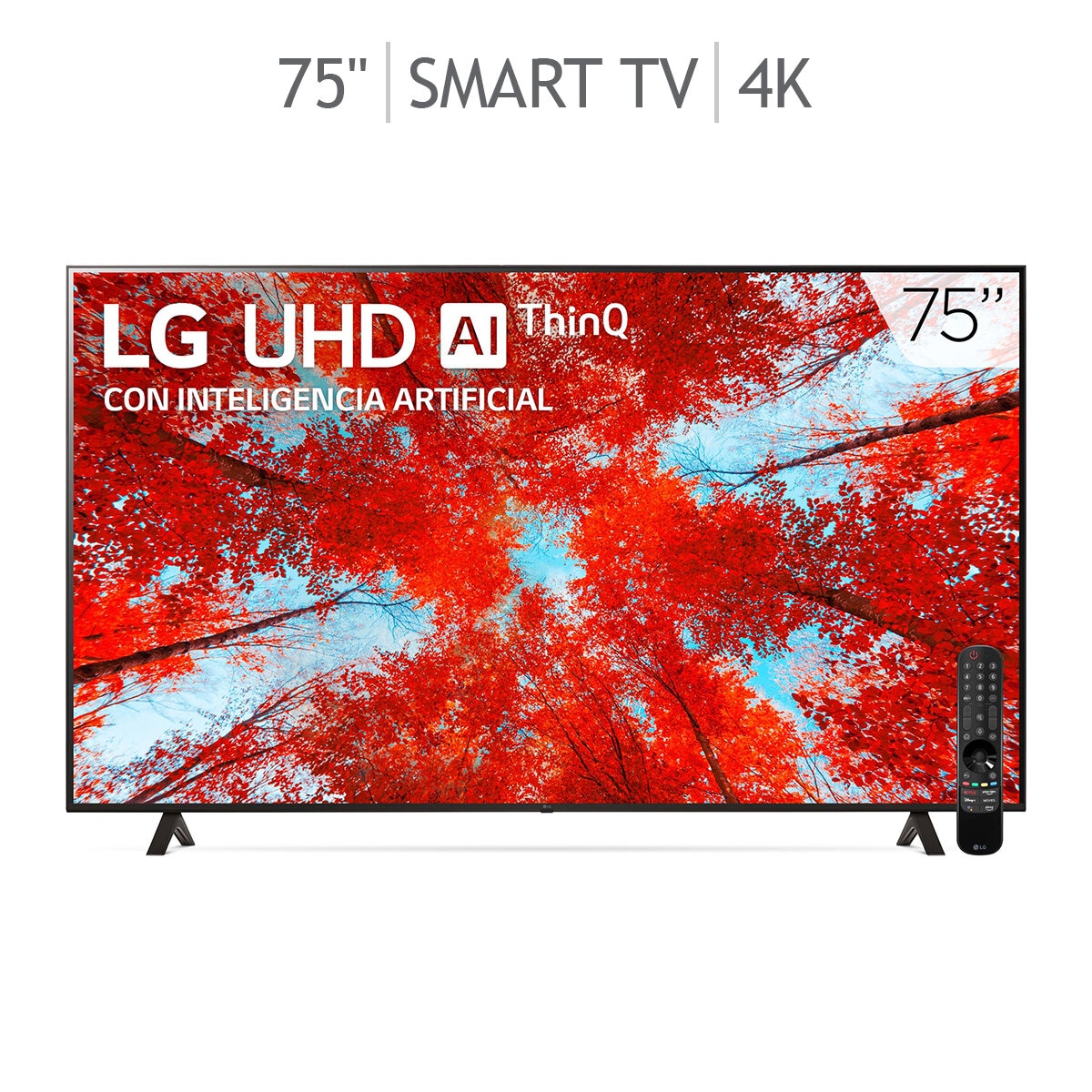 LG Pantalla 75" 4K UHD TV AI ThinQ Smart TV Costco México