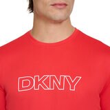 DKNY Playera para Caballero Rojo Grande