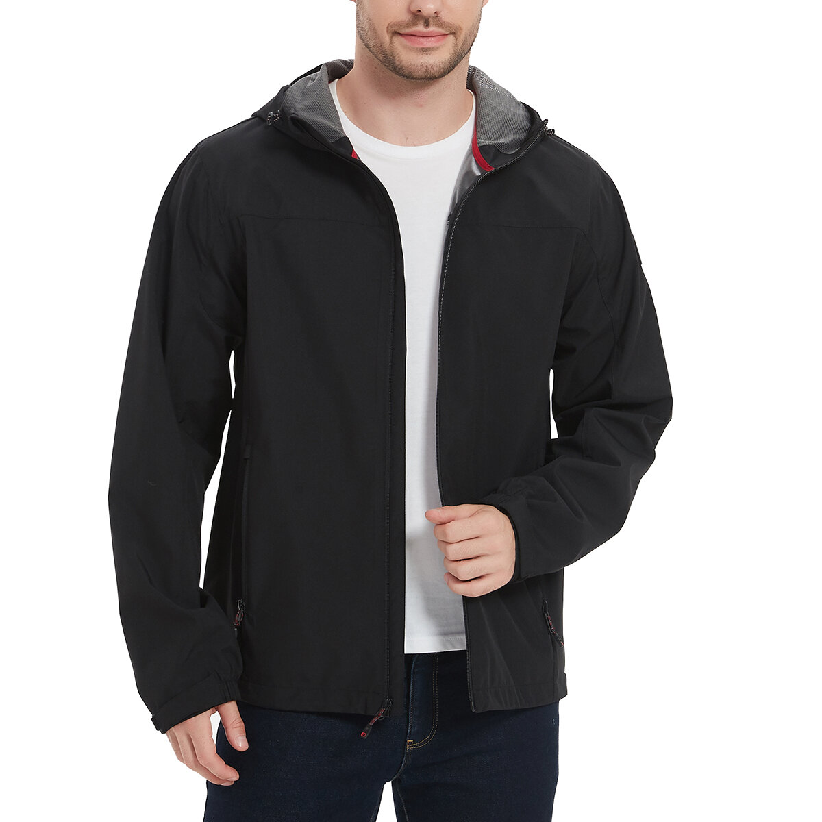 Hawke & Co Chamarra para Caballero Negro Grande