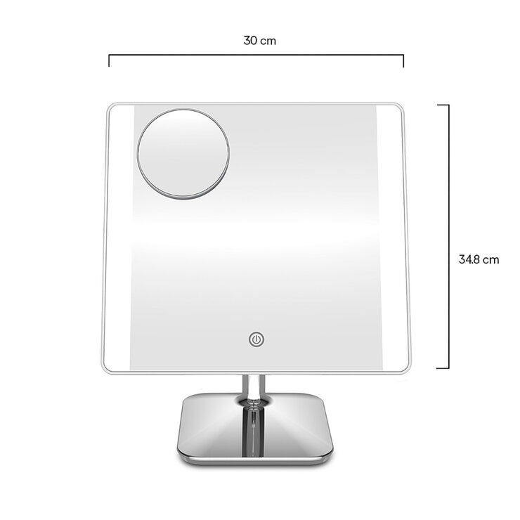 Conair, Espejo de Halo Cuadrado Con Luz LED BE04SM