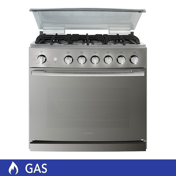 Teka Estufa de gas empotrable con 6 quemadores 76cm