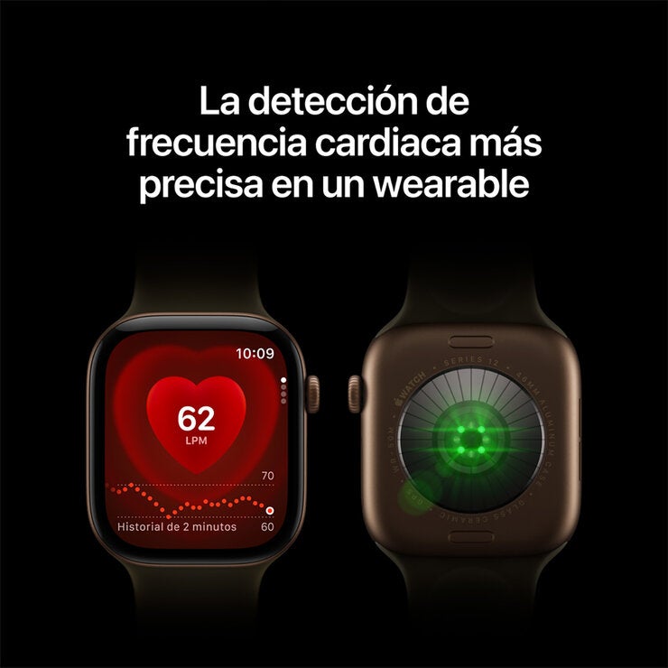 Apple Watch Series 12 (GPS) 46mm Aluminio Bronce Oscuro + Correa Deportiva Oliva - Talla M/L Apple Watch Series 12 (GPS) 46mm Aluminio Bronce Oscuro + Correa Deportiva Oliva - Talla M/L