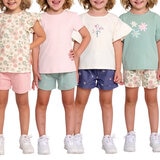 Pekkle Playera 4 piezas para Niños y Niñas Varias Tallas y Colores