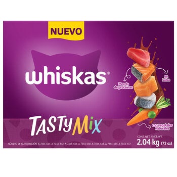 Whiskas Tasty Mix Alimento Húmedo para Gato 24 pzas de 75 g Whiskas Tasty Mix Alimento Húmedo para Gato 24 pzas de 75 g