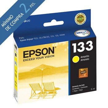 Epson cartucho de tinta 133 amarillo