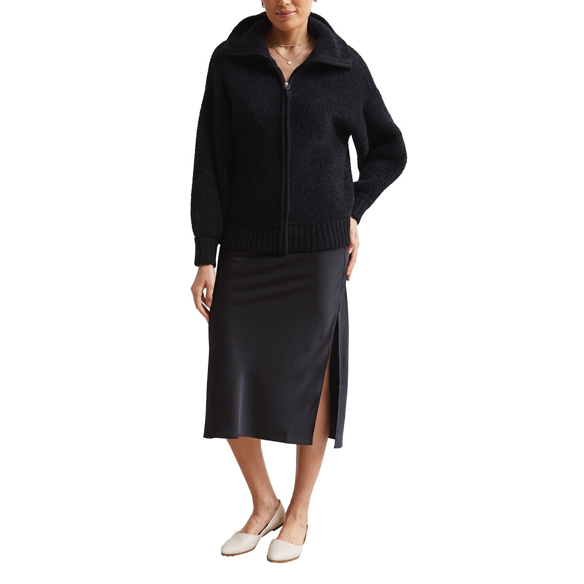 Kashwere Suéter para Dama Negro Mediana Kashwere Suéter para Dama Negro Mediana