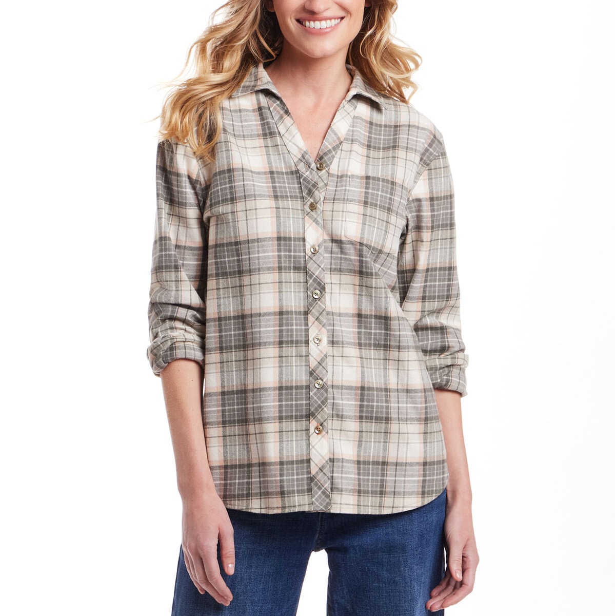Weatherproof Vintage Blusa para Dama Verde Extra Chica