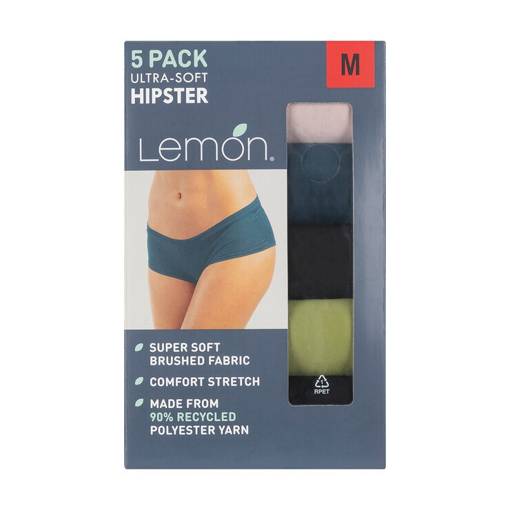 Lemon Ropa interior para Dama 5 piezas Extra Grande