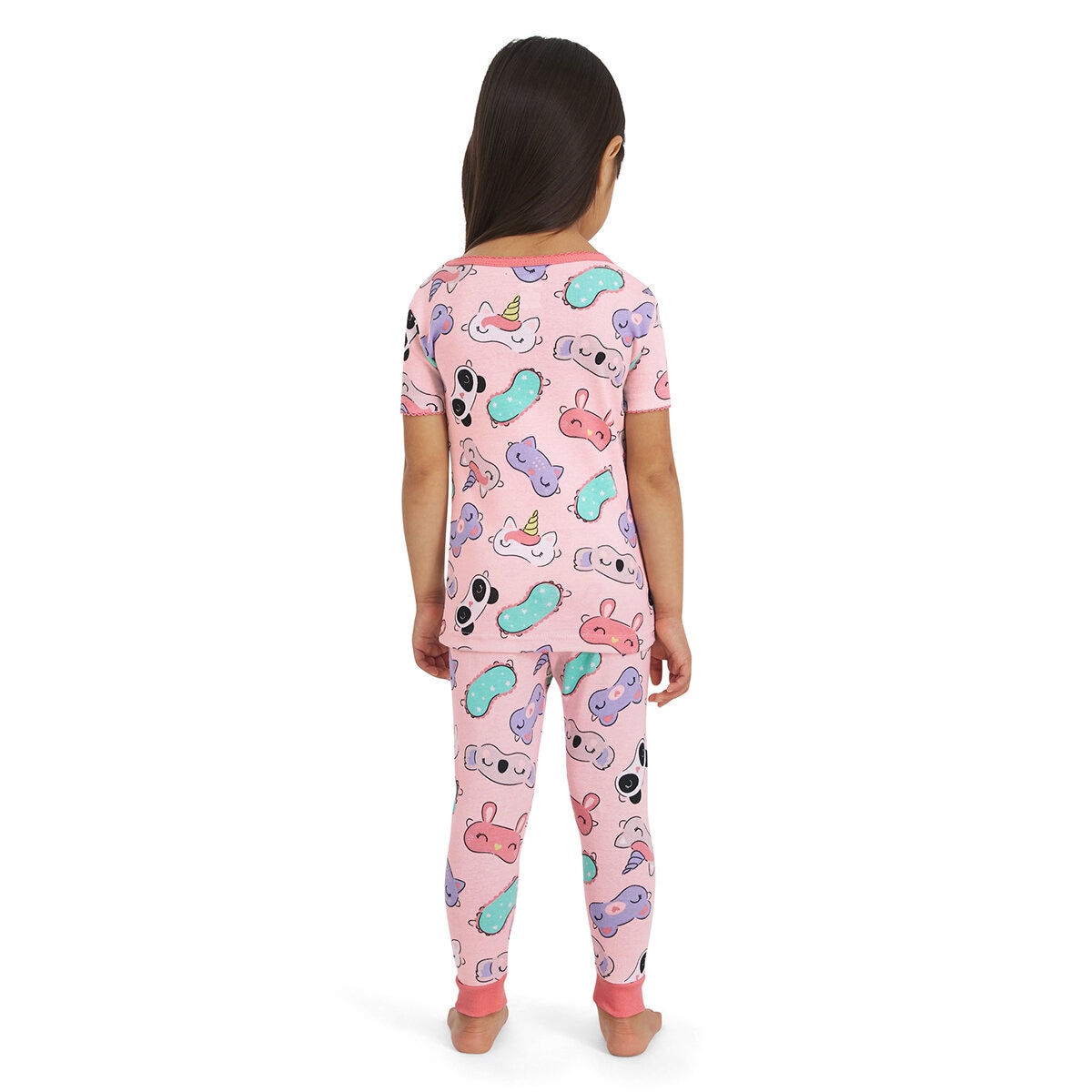 Koala Kids Pijama 4 piezas para Niños y Niñas Morado 2 Años