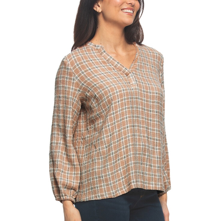 Jezebel Blusa para Dama Café Extra Chica