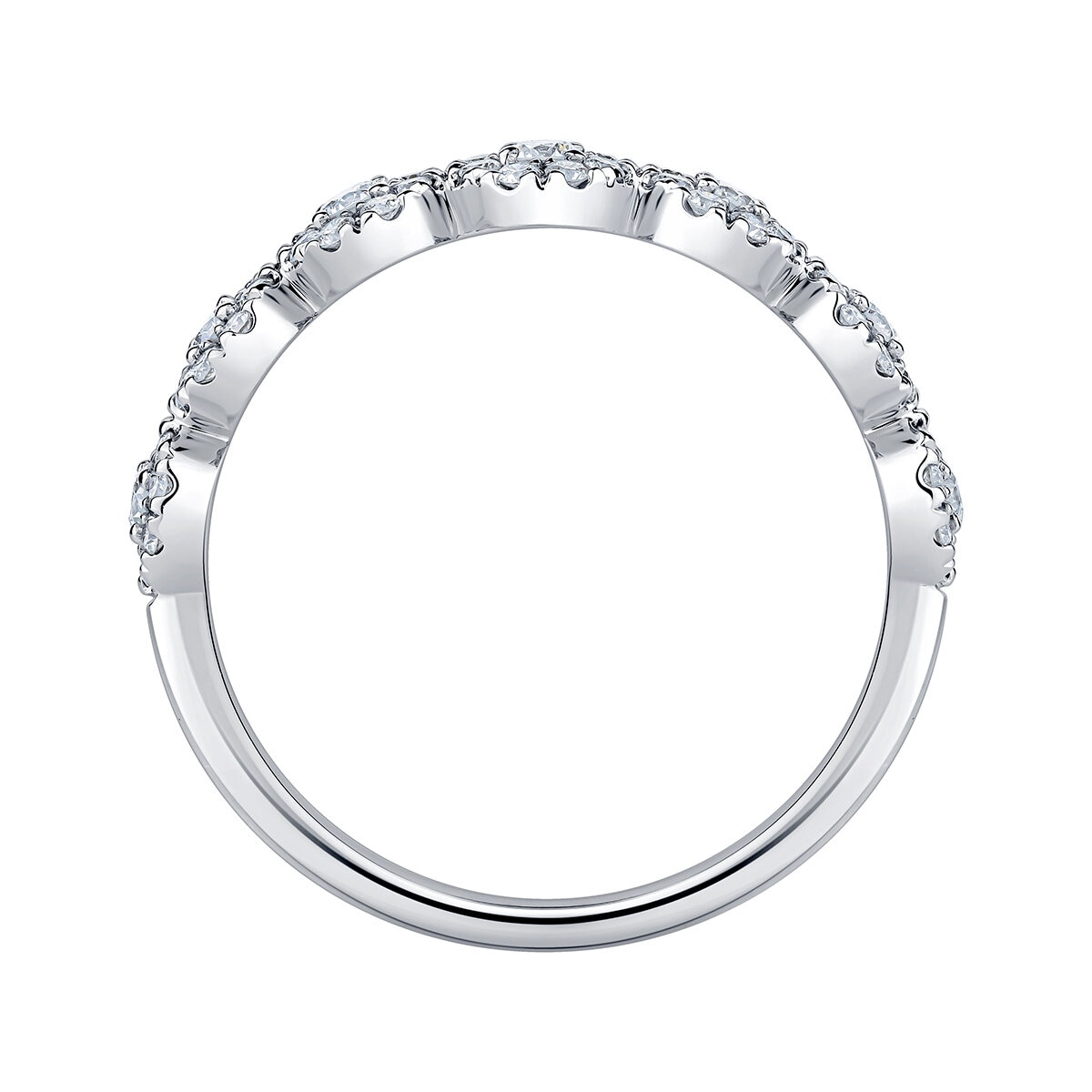 Anillo de Diamantes 0.50ctw, Oro Blanco 14K Anillo de Diamantes 0.50ctw, Oro Blanco 14K