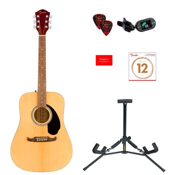 Fender, Guitarra Acústica FA-125 + Accesorios