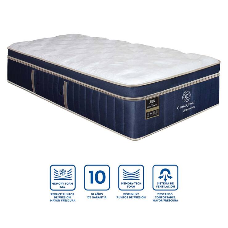 Sealy, Monteleone, Colchón y Box Individual