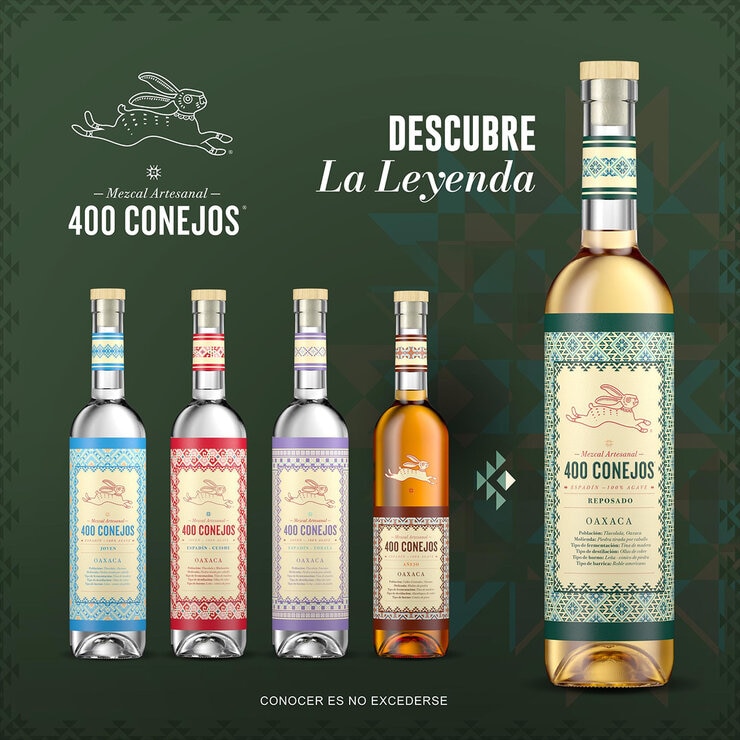 Mezcal 400 Conejos Reposado 700ml