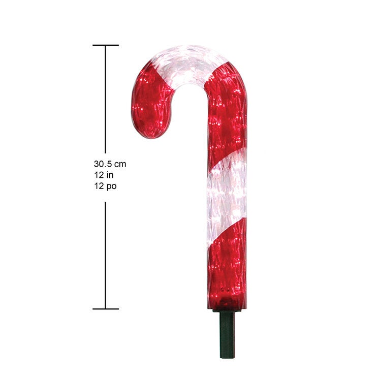 Bastones de Caramelo LED, 6 pzas.