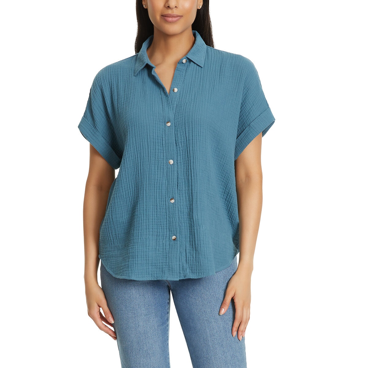 Jessica Simpson Blusa para Dama Azul Grande
