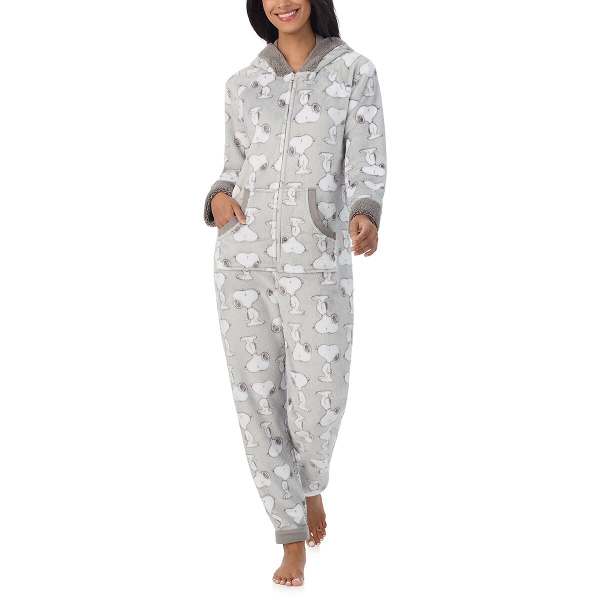 Peanuts Pijama para Dama Gris Mediana