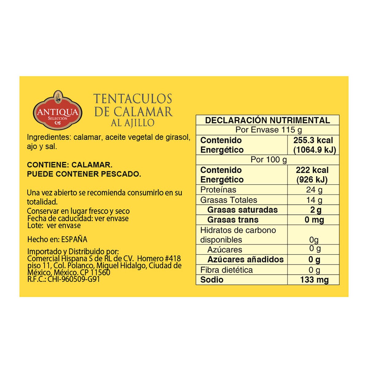 Antiqua Conservas Españolas 6 pzas de 115 g