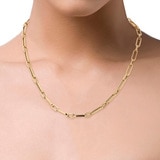 Collar, Oro Amarillo de 14kt, 45.72cm