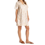 Matty M Vestido Tipo Lino para Dama Café Mediana