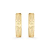 Aretes 'C', Oro Amarillo 14K Aretes 'C', Oro Amarillo 14K