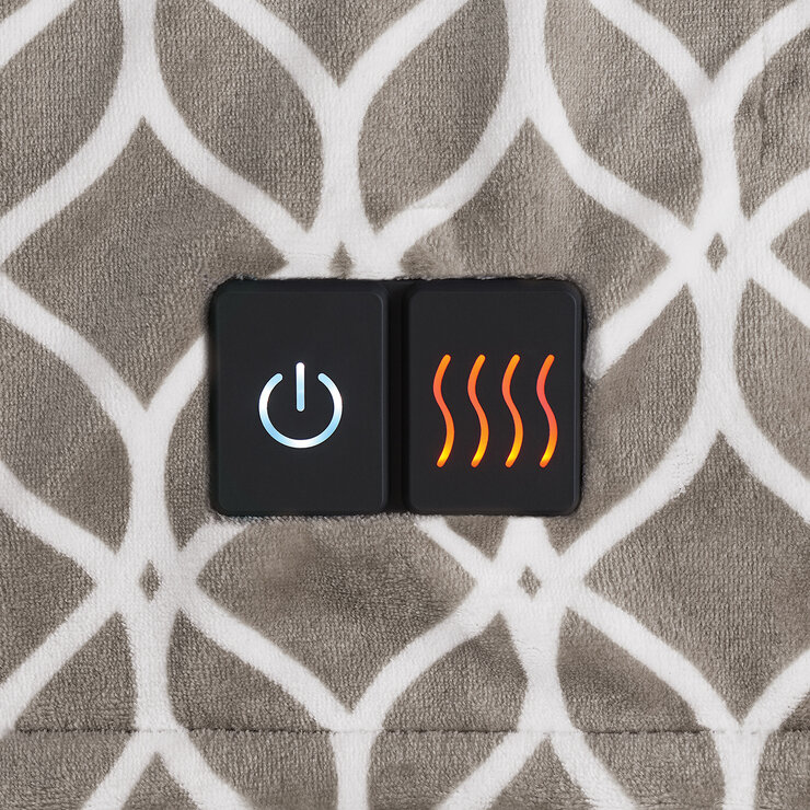 Brookstone, Manta Electrica 127cm x 152cm, Café