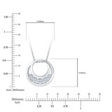 Dije Circular de Diamantes 0.15ctw, Oro Blanco 14K