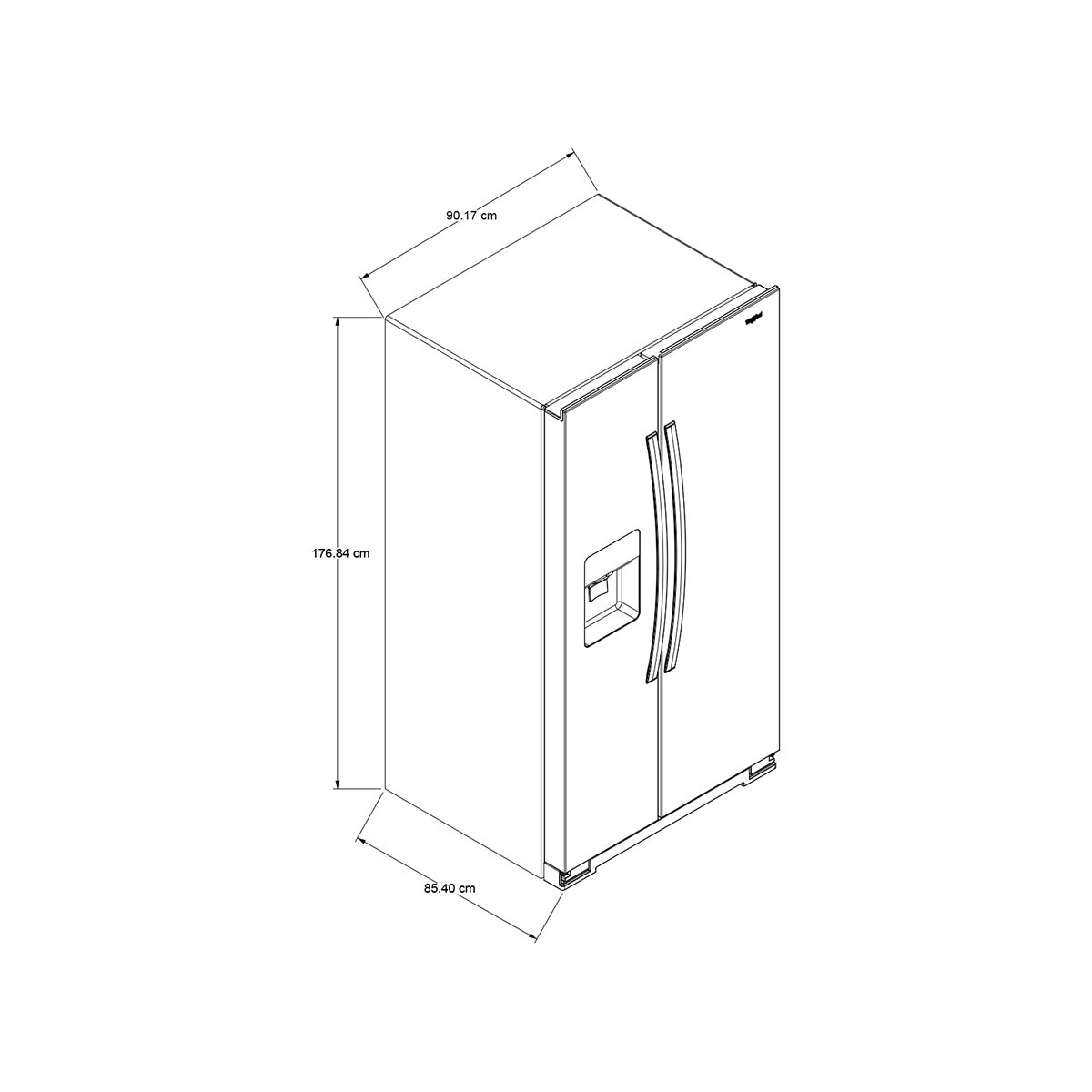 Whirlpool refrigerador duplex 25´