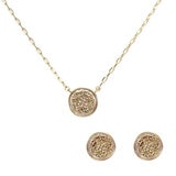 Mayfer, Juego de Mandalas, Collar y Aretes en Aleación de Metal