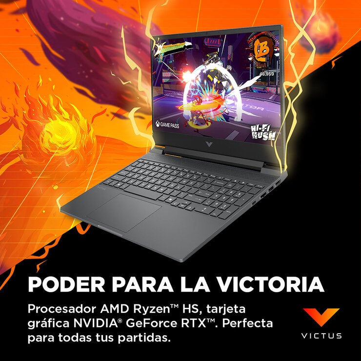 HP Victus 15-fb3031la Laptop Gaming 15.6" FHD NVIDIA GeForce RTX 3050 AMD Ryzen 7 7445H 12GB 512GB SSD HP Victus 15-fb3031la Laptop Gaming 15.6" FHD NVIDIA GeForce RTX 3050 AMD Ryzen 7 7445H 12GB 512GB SSD