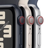 Apple Watch SE (GPS + Cellular) Caja de aluminio blanco estelar 44mm con Correa deportiva blanco estelar 