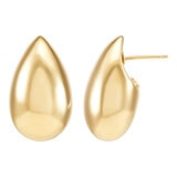 Aretes de Gota de Agua, Oro Amarillo 14K Aretes de Gota de Agua, Oro Amarillo 14K
