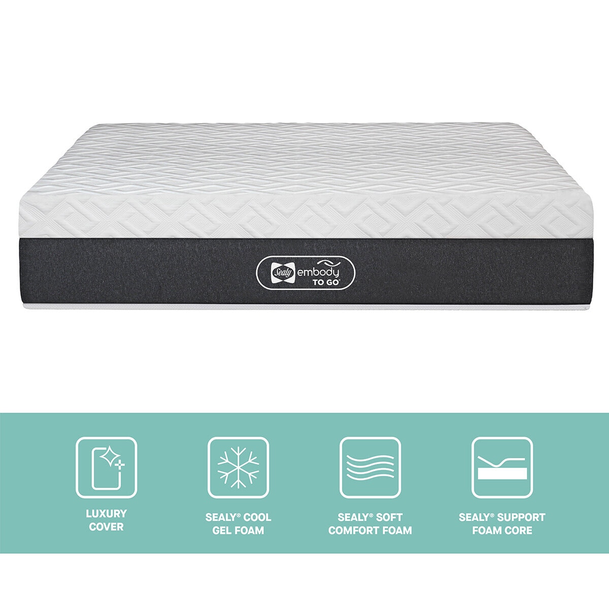 Sealy, Embody To Go, Colchón Queen Size