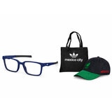 Adidas Sport SP5119@54091 Armazón Oftálmico + Tote Bag Mexico City + Gorra México Tricolor.
