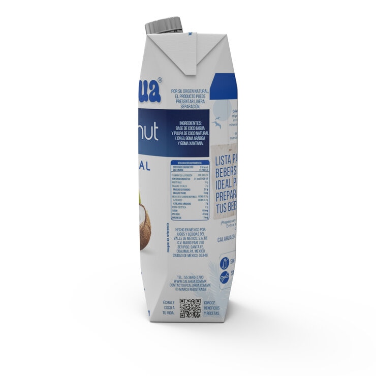 Calahua Bebida de Coco 6 pzas de 1 l