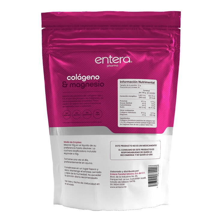 Entera Pharma Colageno Hidrolizado y Magnesio 300 Gramos